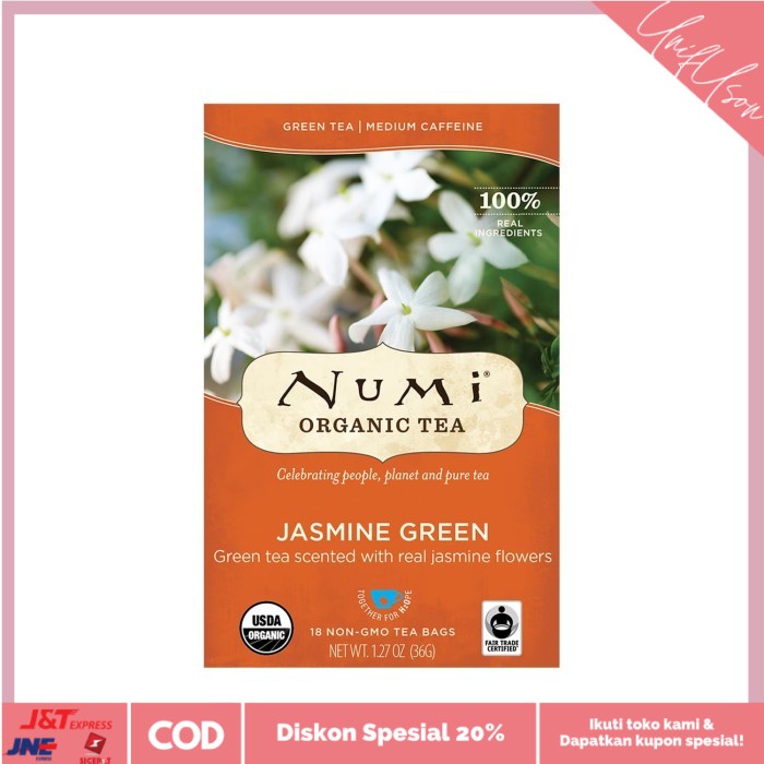 

⭐COD⭐ NUMI - Organic Jasmine Green Tea - 36g