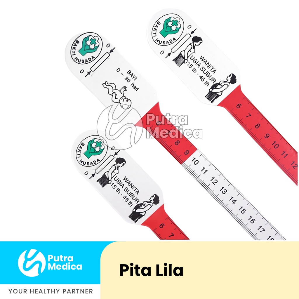 Pita LILA -  1 Pc / Pita Ukur Lingkar Lengan Atas / Meteran Lila / Pengukur Lengan Ibu Hamil