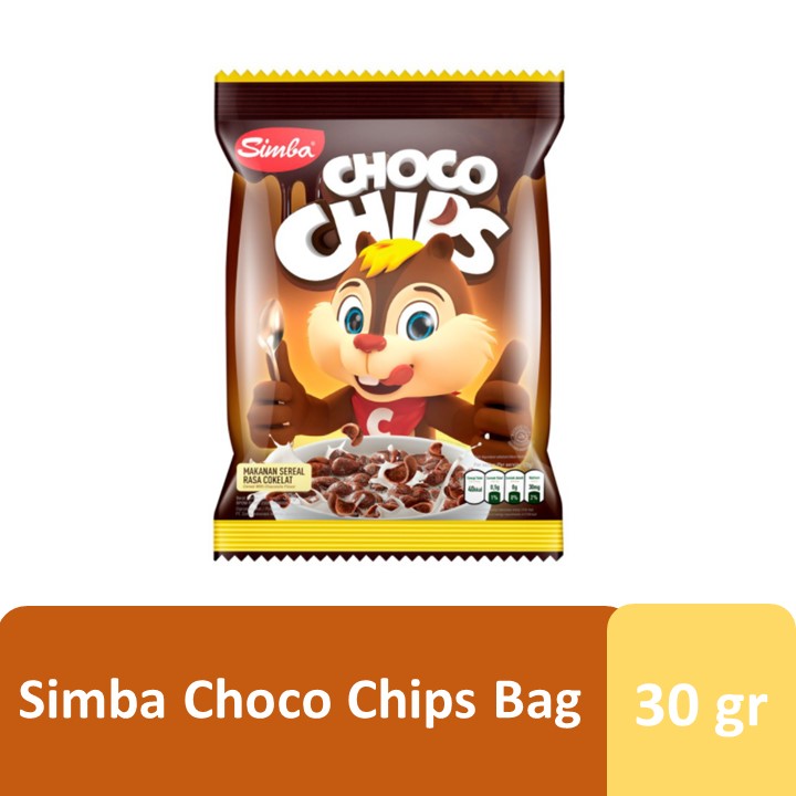 

SIMBA CHOCO CHIPS// bag 30 gr