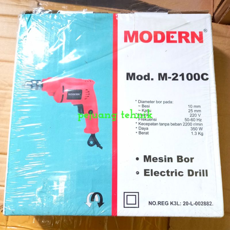 bor modern 10mm bor listrik modern 2100c