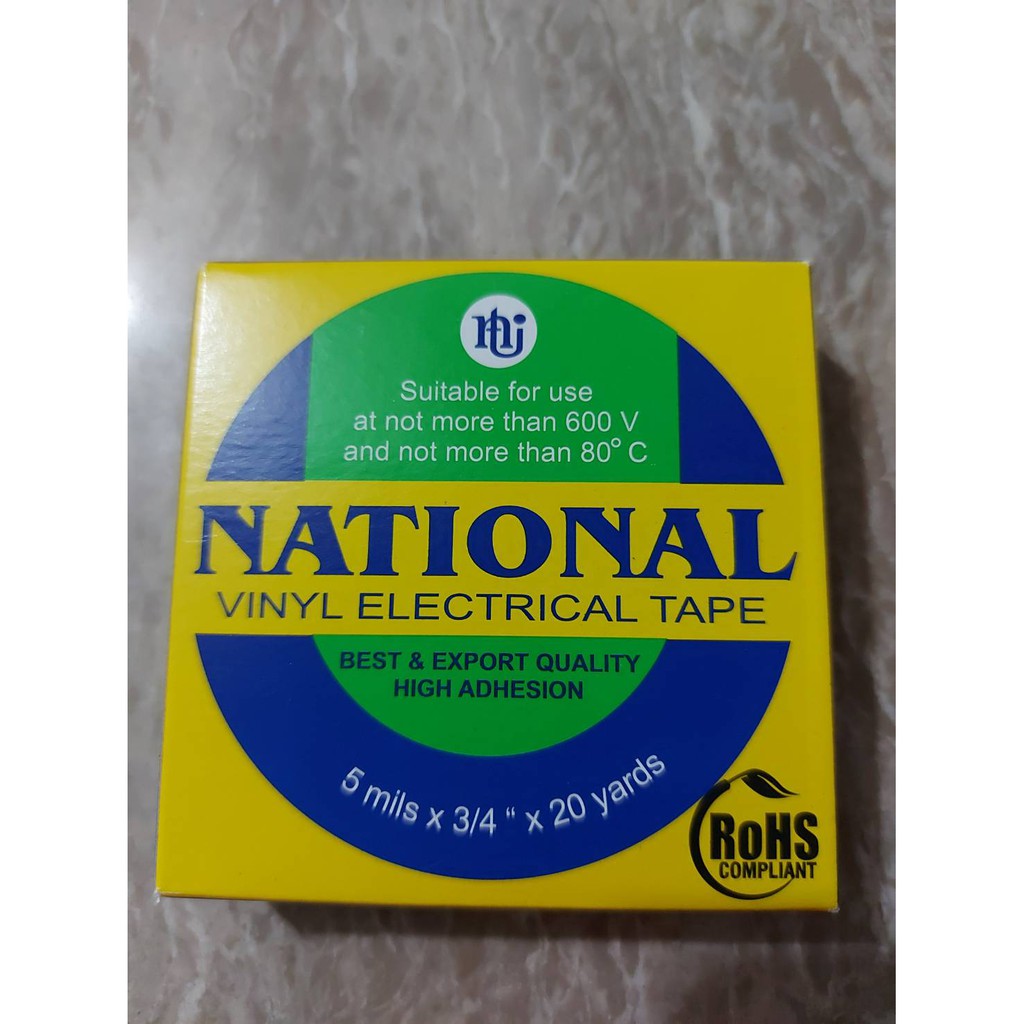 ISOLASI NATIONAL/ PEREKAT LISTRIK/ NATIONAL VINYL ELECTRICAL TAPE/ PEREKAT LISTRIK &quot;NATIONAL&quot;