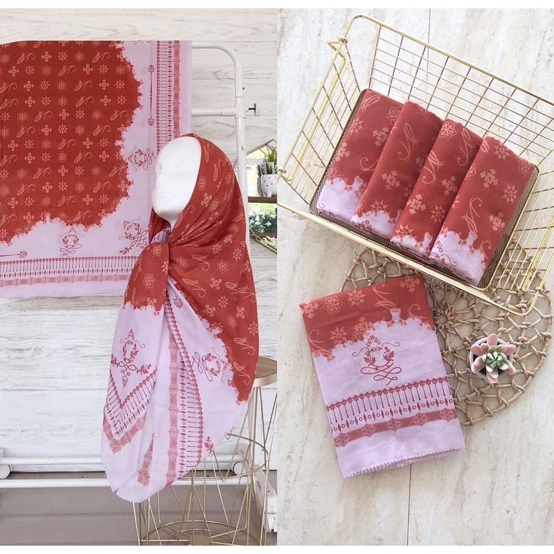 Afrahijab/ Segi Empat Voal Motif 072