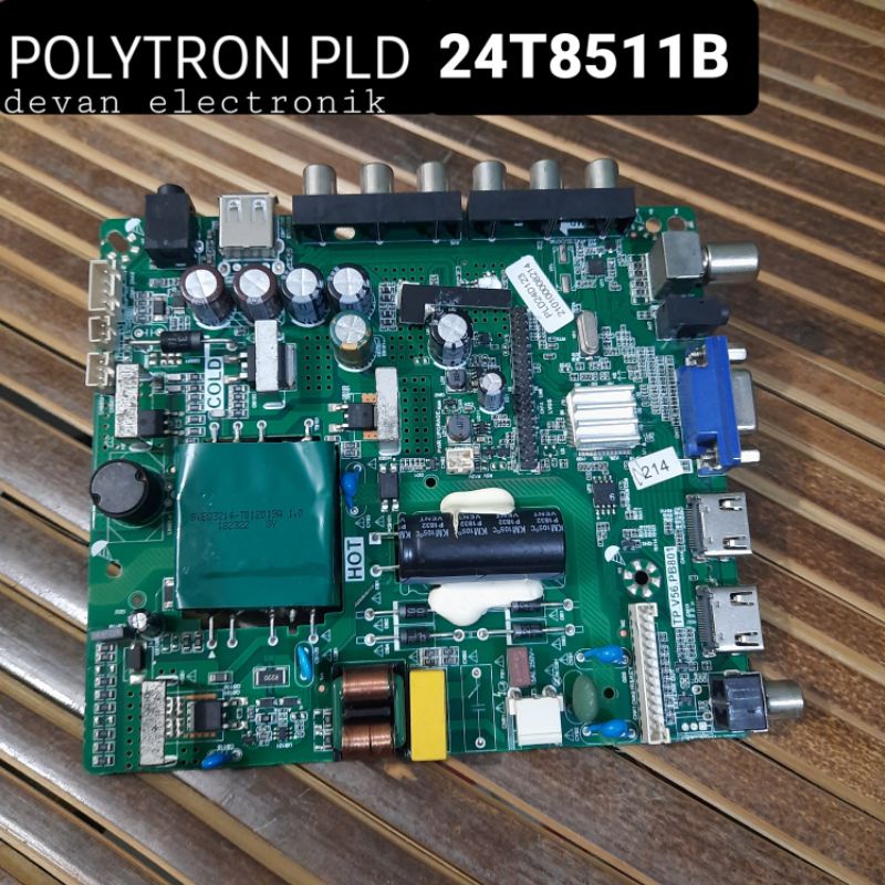 MB-mainboard polytron pld24T8511B mesin tv polytron 24T8511B