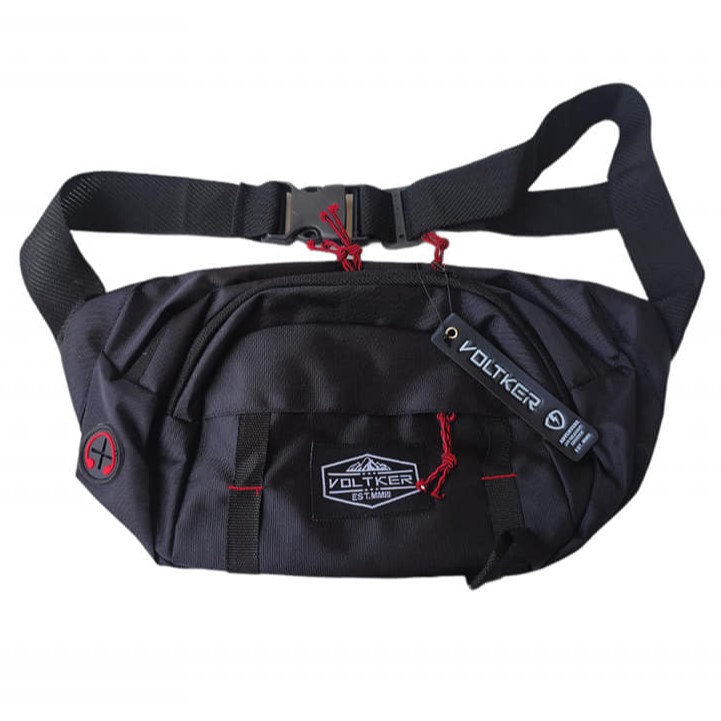 Tas Kecil  Selempang Slempang Pinggang Waistbag Sepeda Distro Voltker Cowok Pria Original Murah