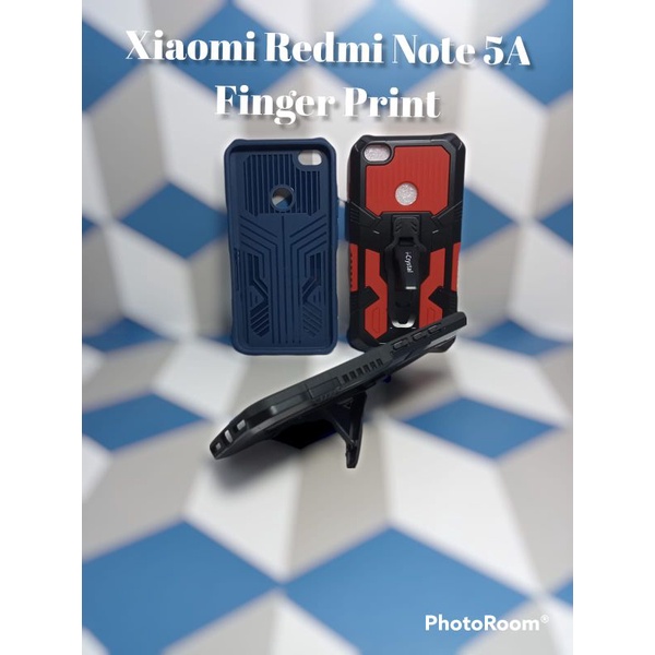 MN - Redmi Note 5A / Note 5A prime Case I-Crystal Robot Silikon Ring Standing Cover Casing HP Hardca