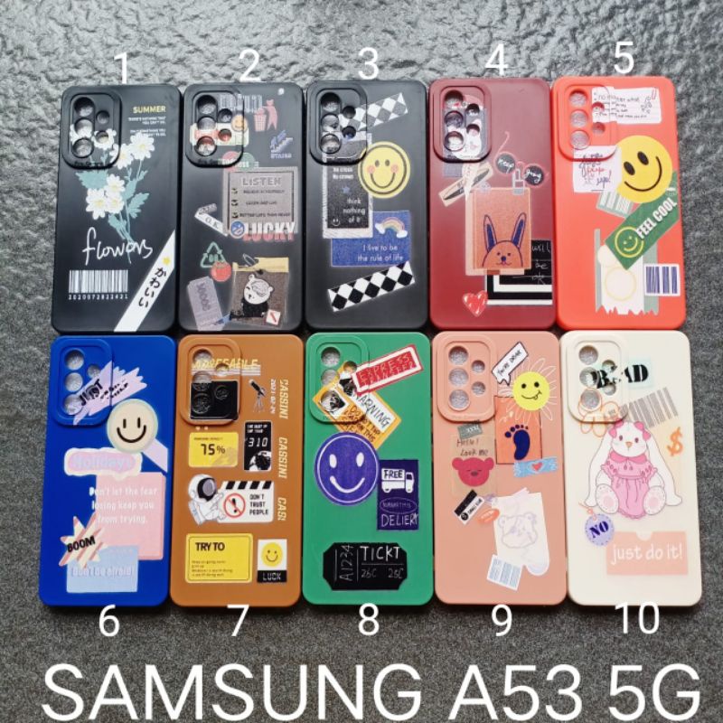 Case gambar Samsung A53 5G motif cewek ( 2 motif ) soft case softcase softshell silikon cover casing kesing housing