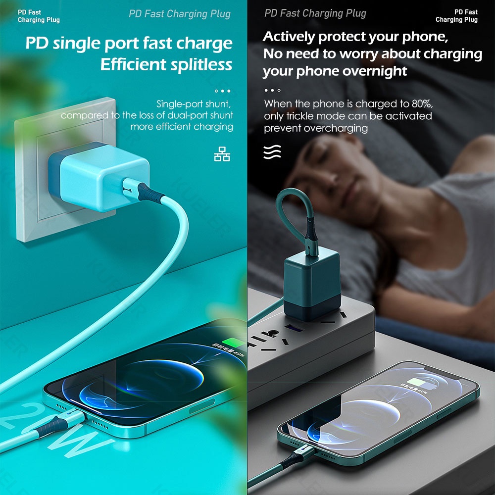 Kabel Charger Transfer Data PD 20W Fast Charging Untuk Iphone