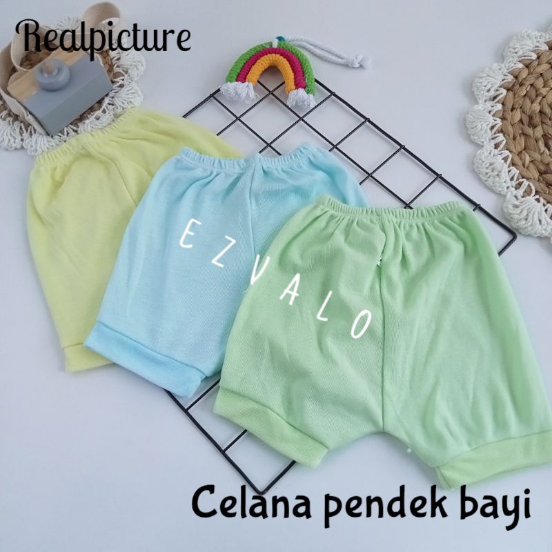 celana pendek bayi 0-2 tahun /3pcs