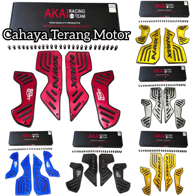 Bordes Nmax New 2020, Nmax New 2021, Cnc Full Set Akai Racing Premium, Karpet Pijakan Kaki Nmax New