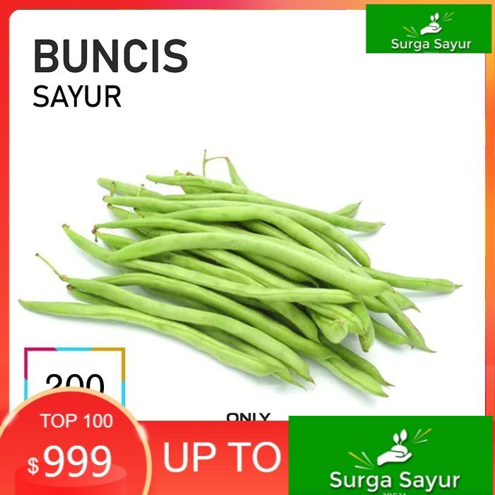 

SURGA SAYUR BUNCIS SAYUR [200g] SEJABODETABEK BISA KIRIM INSTANT DGN GOSEND/ GRAB