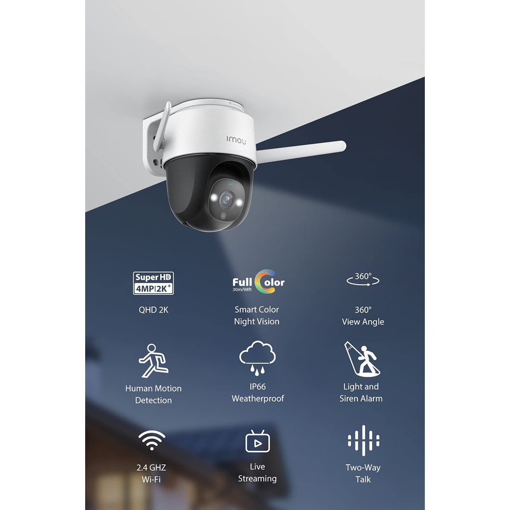 IMOU Cruiser SE 4MP 2K Outdoor Smart IP CAM CCTV Camera