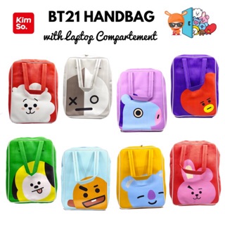 KIMSO Tas  Laptop BT21  Kpop BTS Chimmy Tata RJ Cooky Van 