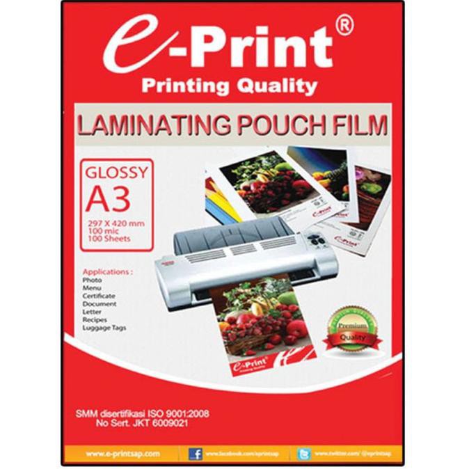 

Silahkan Order] E-Print Paper Laminating Pouch Film A3 100 Sheet /Pouch Film/A3 /Paper