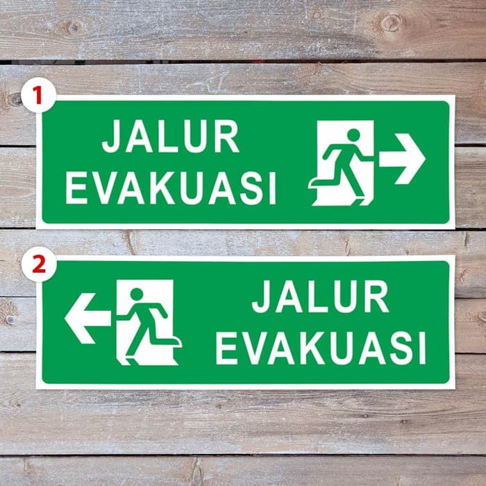 

STIKER/STICKER JALUR EVAKUASI