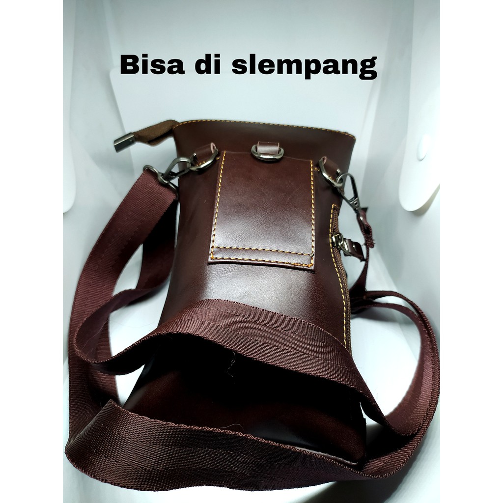 Tas Hp Pria Selempang Murah - Tas Hp Pria Kulit Asli - Tas Hp Pria Pinggang Kulit