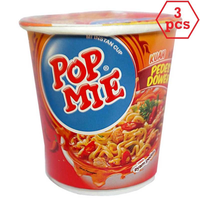 

POP MIE Dower Ayam Pedas Cup 75g 3pcs *Miekomeiko*