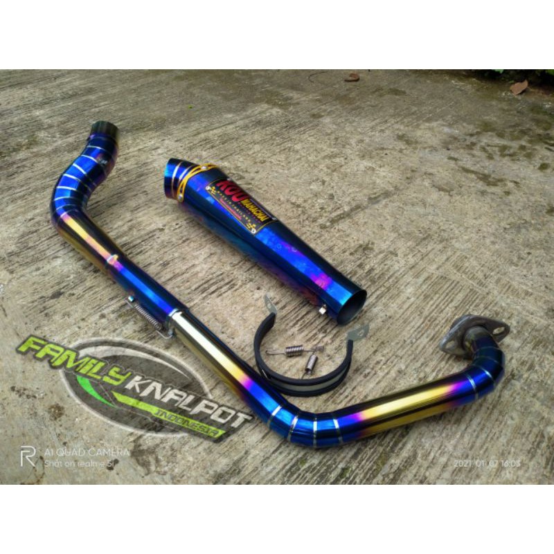 knalpot motor racing KOU kanan cobra.motor VIXION,FU