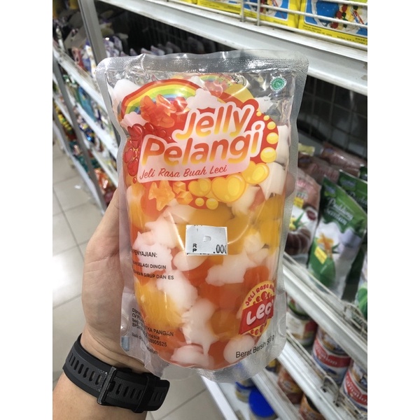 Jelly Pelangi rasa Buah Leci 500grm / jeli / jelli jely