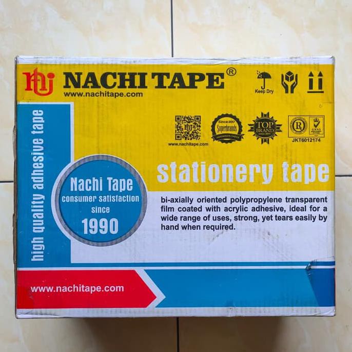 

Isolasi Selotip 12 Mm X 72 Yards (144Pcs) Dwija522 Kualitas Baik