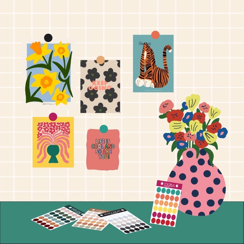 

DOTS STICKER/STICKER AESTHETIC/STICKER WALL/ STIKER BULAT/STICKER KERTAS