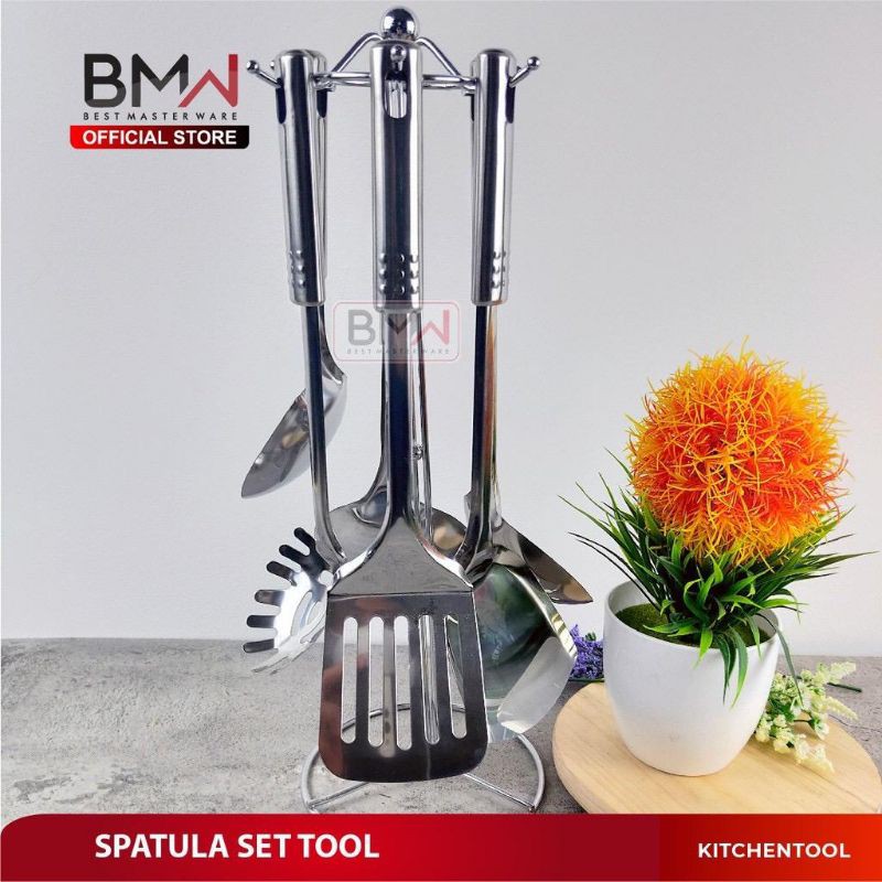 BMW-Spatula Set Stainless / Sodet Set Stainless / Sutil / Saringan Stainless