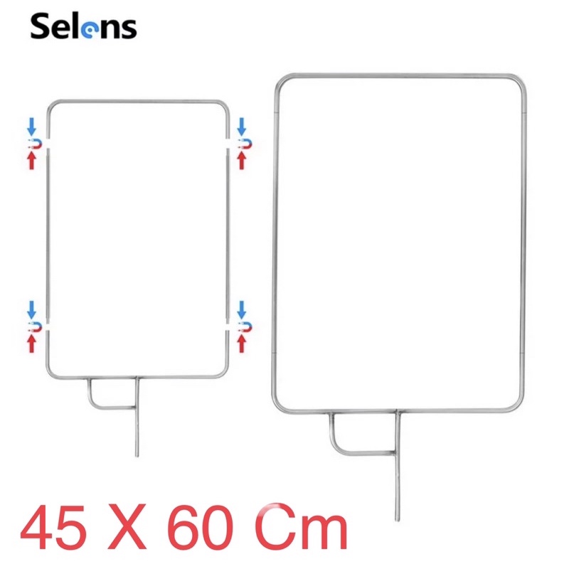 Selens 45X60Cm Portable Stainless steel Flag Frame Foldable Panel Reflector Diffuser Photography Ace