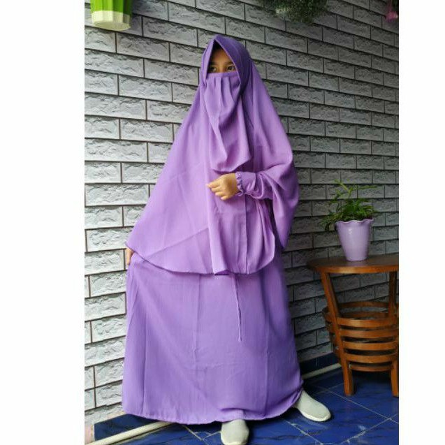 Gamis baju muslim anak remaja free cadar