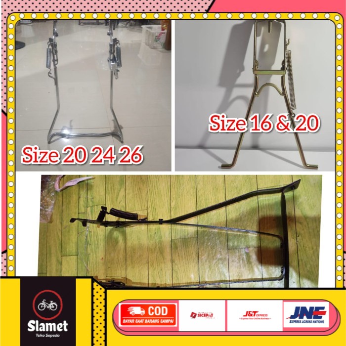 Jagang Babi 28 26 24 20 16 - Standart Tengah Sepeda Onthel Mini BMX Seli Lipat Minion
