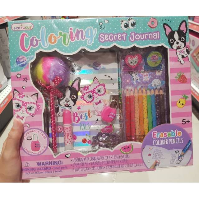 

Hot Focus Coloring Secret Journal Diary