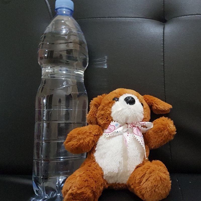 BONEKA ANJING COKLAT DUDUK