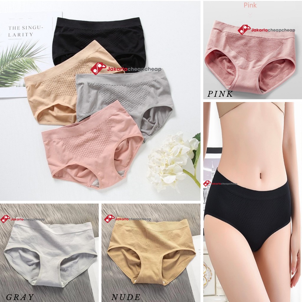 JC078 Celana Dalam Wanita Panty Cewek Elastis Polos Lembut Nyaman