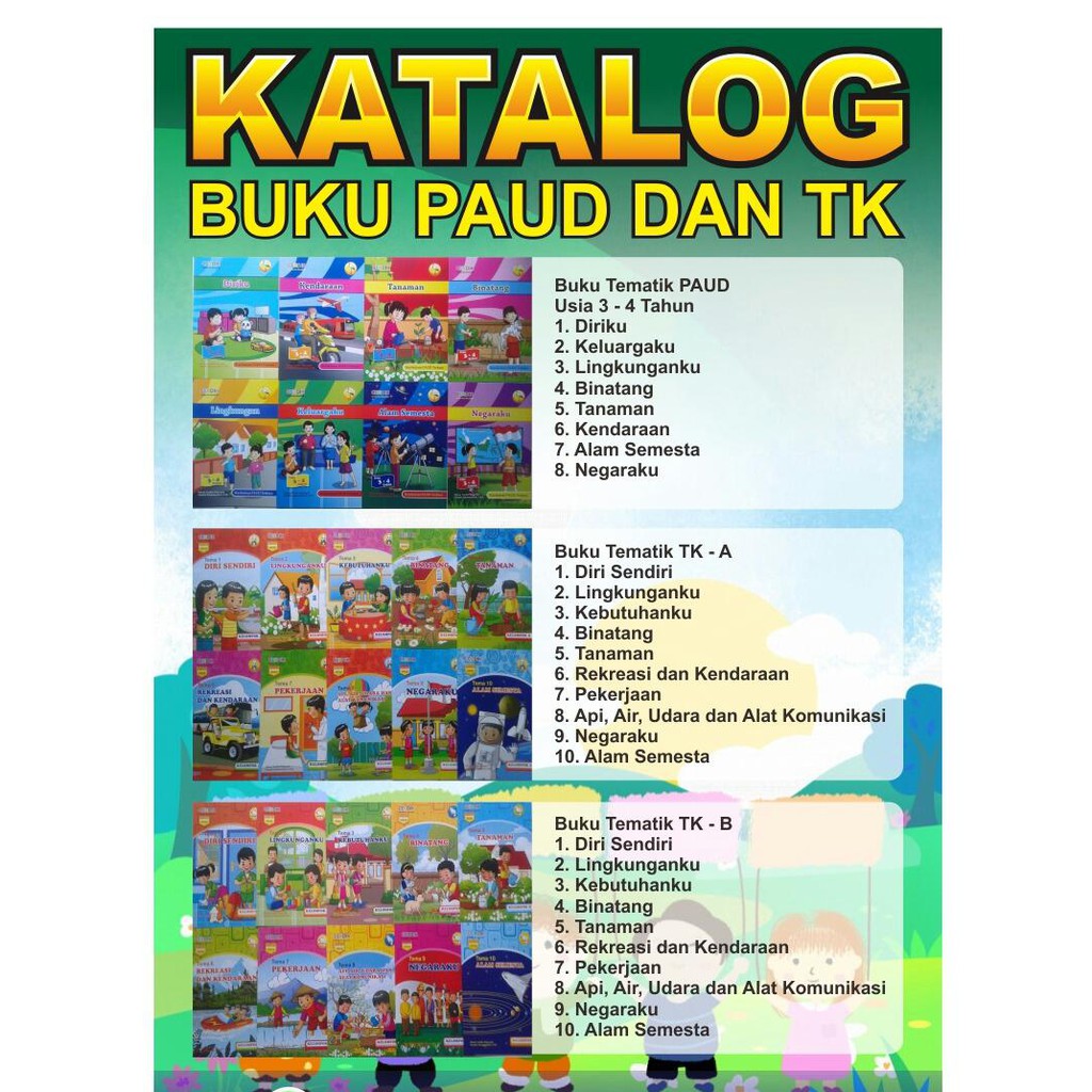 Buku PAKET Tematik Paud dan TK