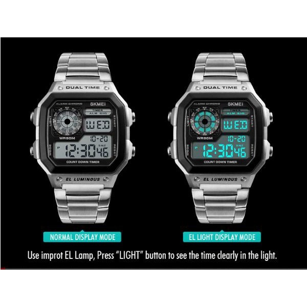Jam Tangan Digital Water Resist Casio G Shock AE-1200WH LED Jam Tangan SKMEI ORIGINAL