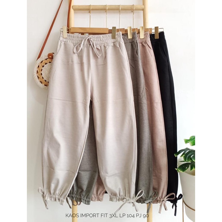 Celana Jogger Wanita Kaos Import
