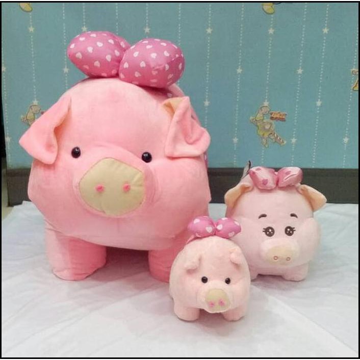 Boneka Babi Gemuk Baring Cute Jumbo