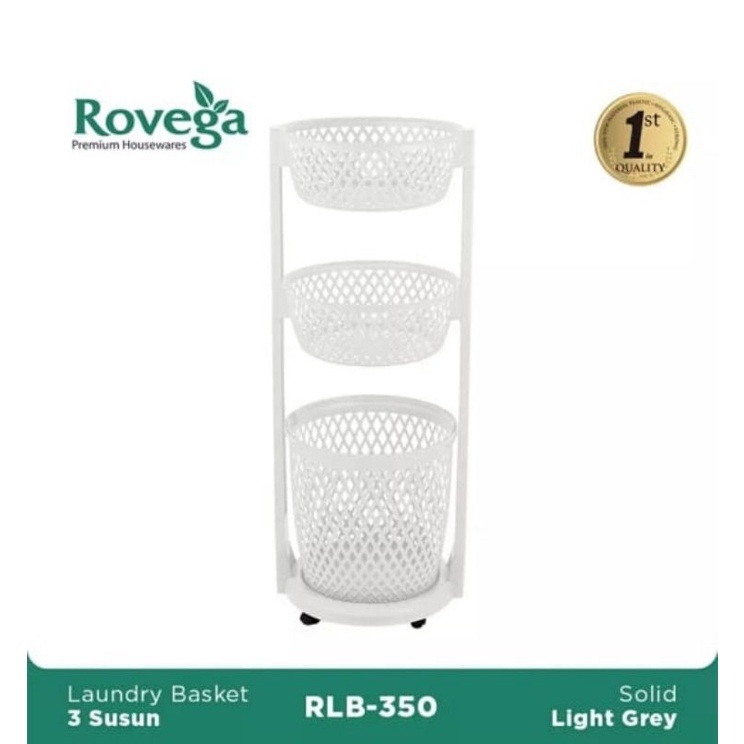 Rovega Laundry Basket RLB 350 Keranjang Cucian Baju Kotor Susun 3