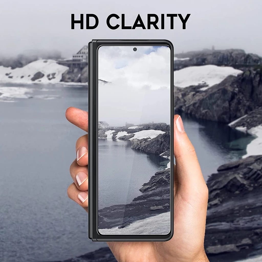 Tempered Glass Clear Samsung Galaxy Z Fold 5 Fold 4 Fold 3 5G Fold 2 Screen Protector Super Bening Layar Oval