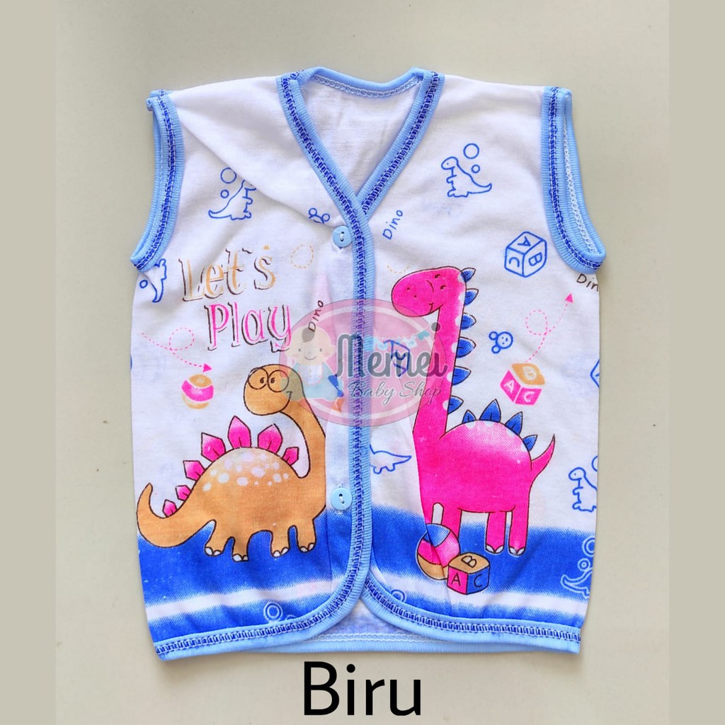 1 LUSIN (12 pcs) Baju bayi tanpa lengan KATUN harga GROSIR