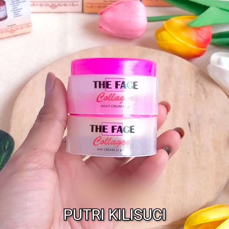 The face Collagen cream siang malam BPOM ORI