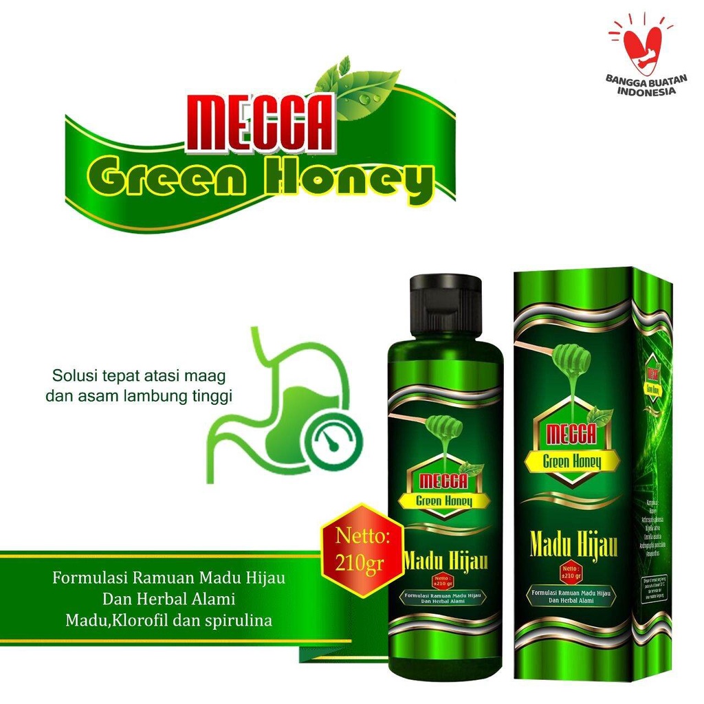 Madu Hijau herbal asam lambung maag Madu Mecca Ori