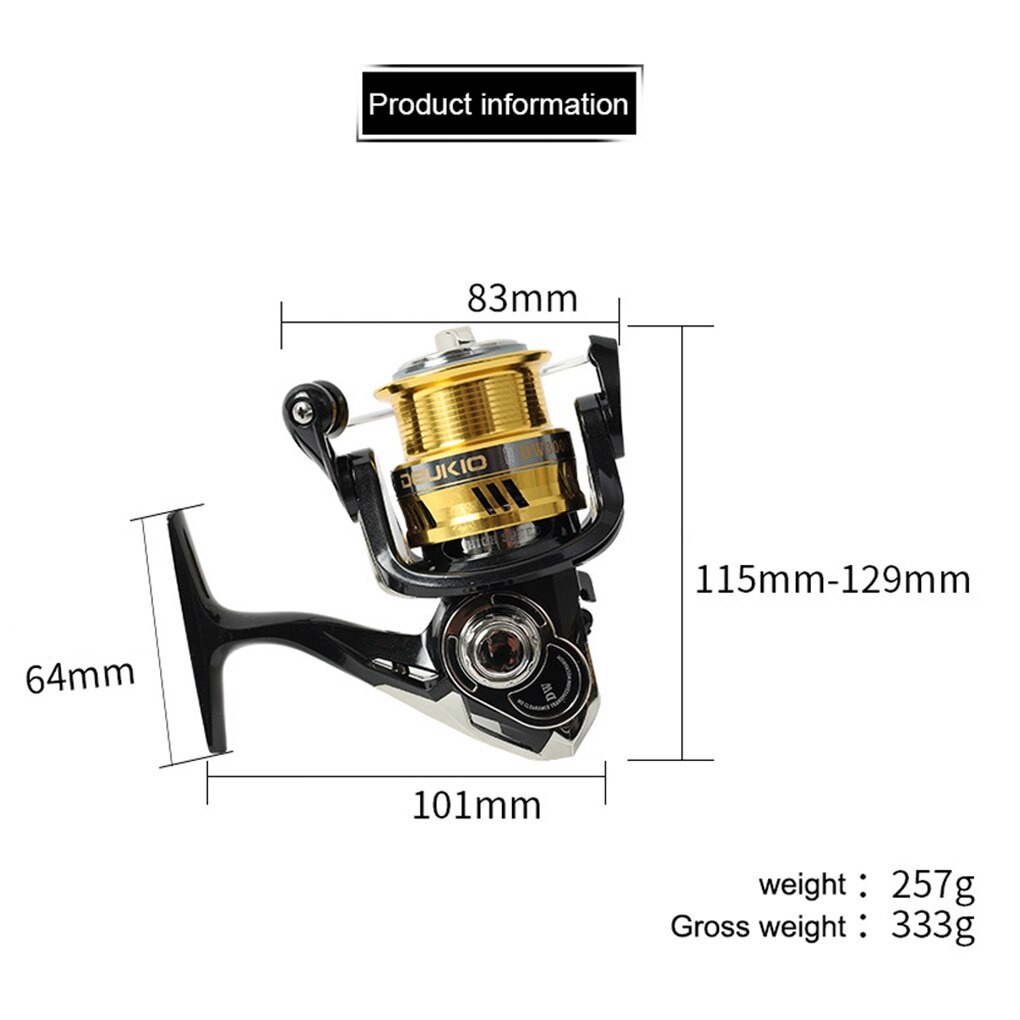 Gulungan Pancing Fishing Reel Kumparan Pancing 5+1 Ball Bearing 5.2:1