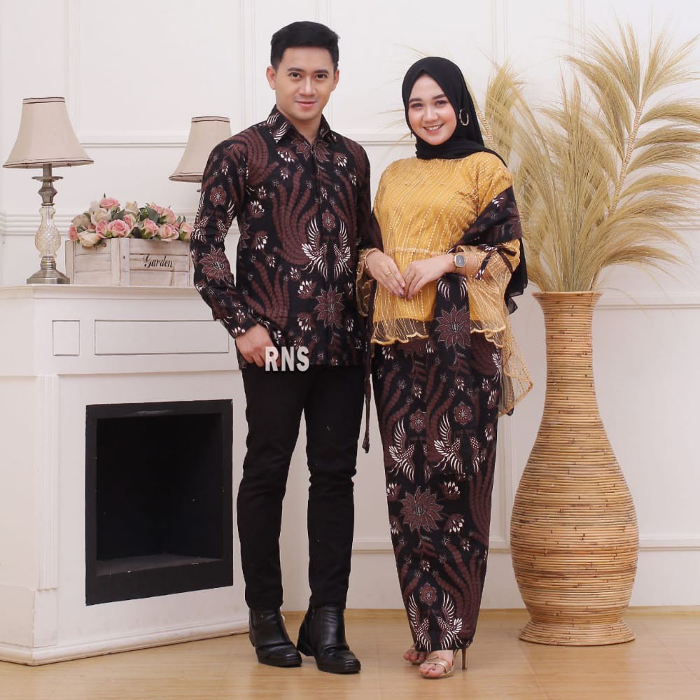 Batik Brokat Couple Kebaya Modern, Kebaya Tunangan Lamaran, Kebaya Wisuda, Kebaya Kondangan-NOMER 2