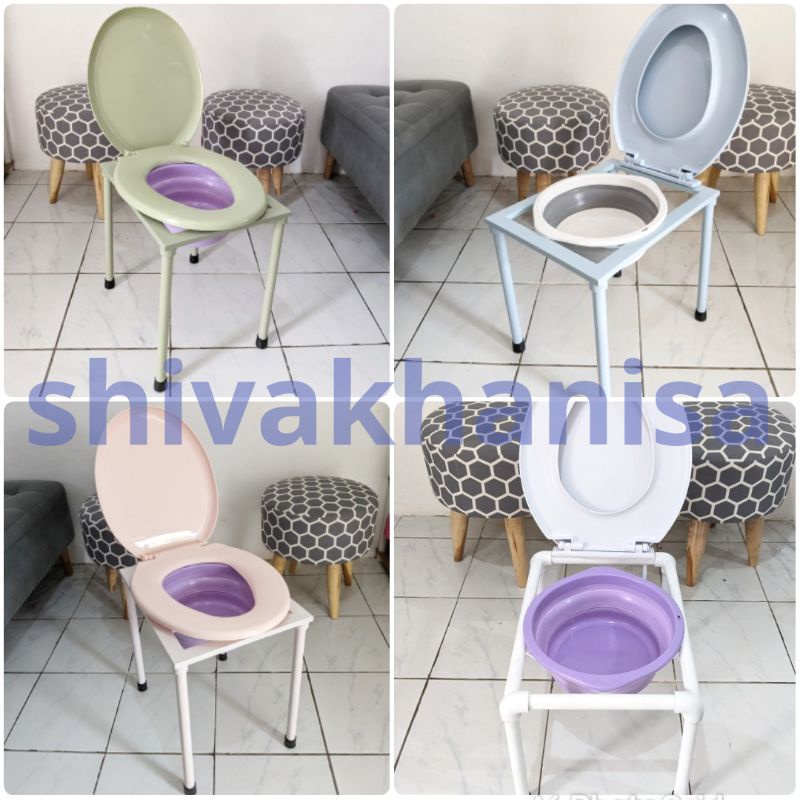 Bahan Besi - Kursi toilet kloset closet wc duduk jongkok seat portable 40 cm