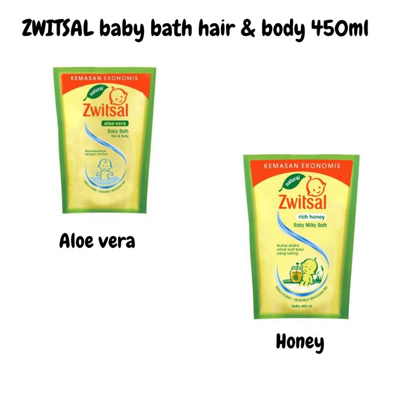 Zwitsal Baby Bath hair & body 450ml