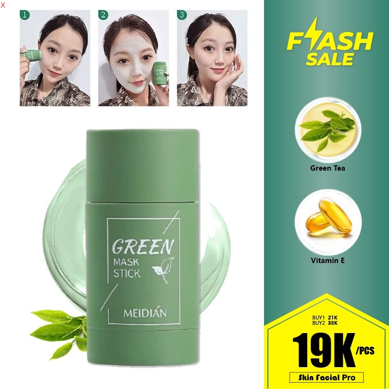 MEDIAN GREEN TEA STICK MASK MASKER STICK TEH HIJAU GREEN TEA PENGONTROL MINYAK