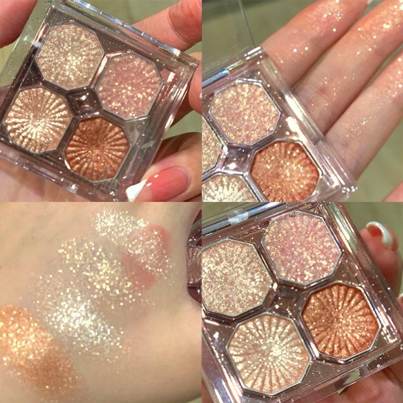 RCS - NEW ~ DIKALU EYESHADOW MINI 4 COLORS eyeshadow dikalu mini 4 warna matte glitter