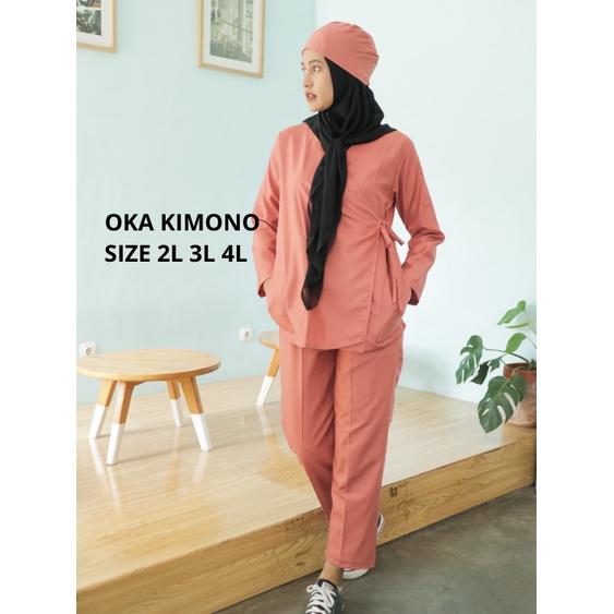 BAJU JAGA LENGAN PANJANG MODEL KIMONO/BAJU OK/BAJU SCRUB/SERAGAM PERAWAT