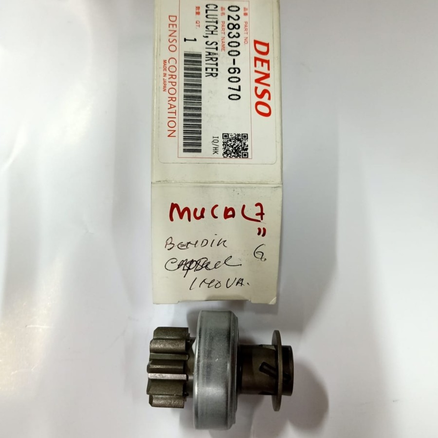 Bendik / Bendix Stater / Starter Kijang Kapsul 7K / EFI / Kijang Innova Bensin Merk DENSO ASLI