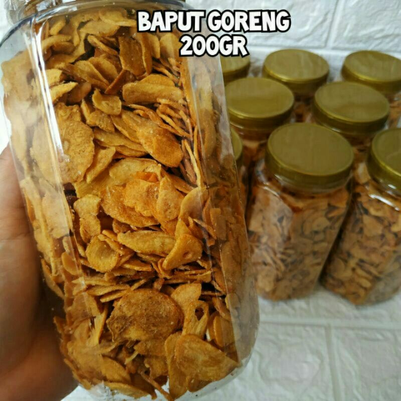 

Baput goreng Bawang putih cemilan kriuk