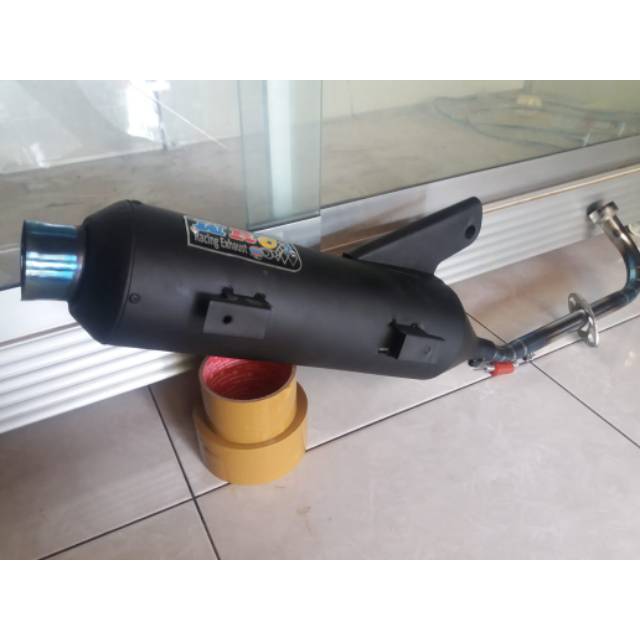 Knalpot tsukigi mio bass emberr listrikik.mio sporty,mio j,mio m3.mio gt. Leheran bluemoon